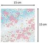 Kawasumi Washi Special Selection Blue Chiyogami Yuzen Washi 8 Patterns Hand-Dyed Paper, 15cm,