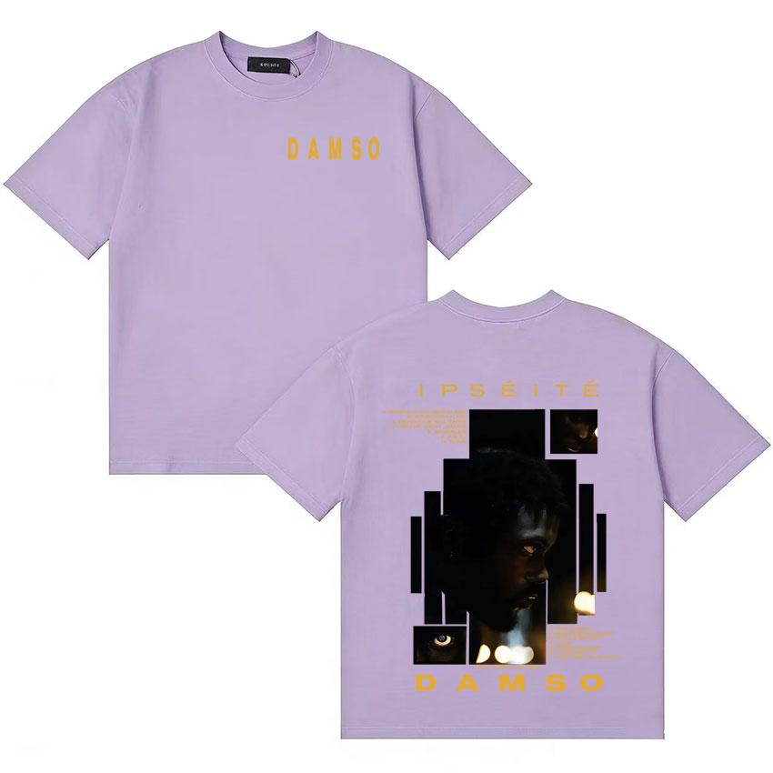 Singer Damso 2025 Ipseite Album Merch Tshrit Fashion Classic Short Sleeve Tee Shirt Unisexs Women Casual Streetwear Summer Clothing