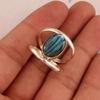 925 Silver Ring, Labradorite Oval Gemstone Handmade Designer Ring, Statement Ring, Gift For Her, Bezel Ring, Anniversary Ring