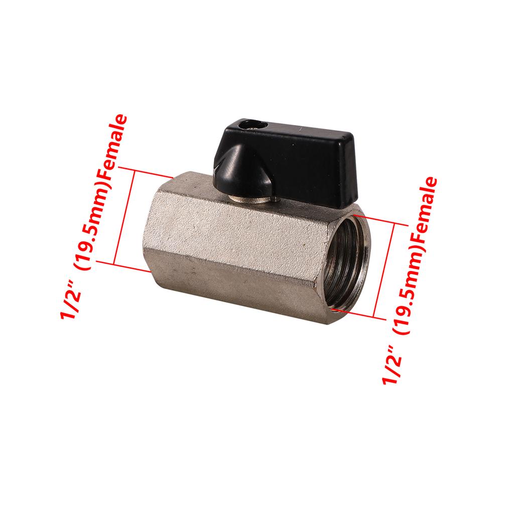 1/8" 1/4" 3/8" 1/2" BSP Male/Female Thread Mini Brass Ball Valve Air Compressor Switch Garden Irrigation Water Shut Off Valve