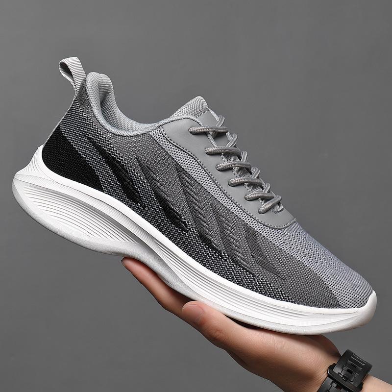 Men's shoes summer breathable large size fly-woven shoes lace-up running mesh casual shoes men's 48 sports shoes men's
