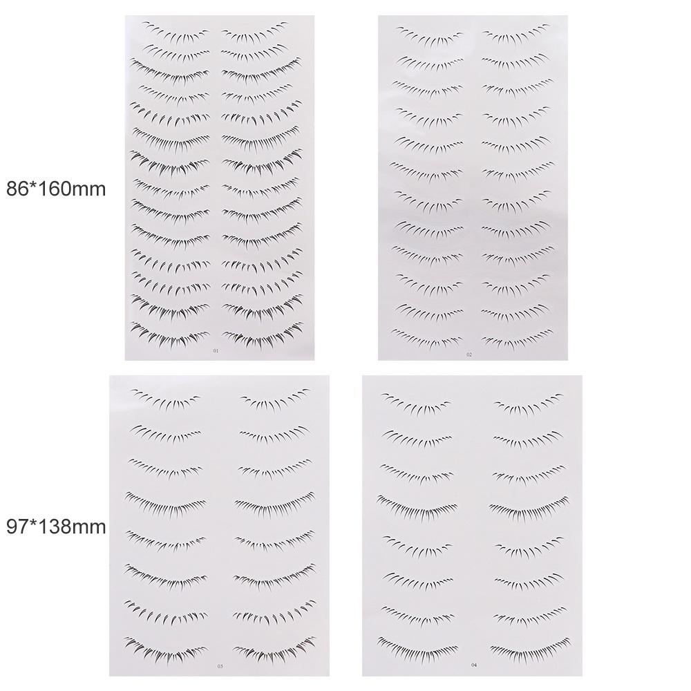 Simulation False Eyelashes Tattoo 3D Fake Eyelash Natural Lower Eyelash Tattoo Stickers  Women