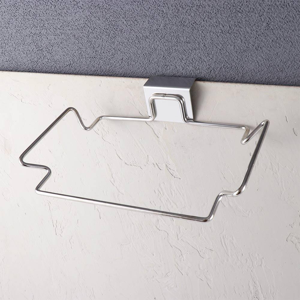 Steel Kitchen Trash Bin Storage Organizer Garbage Bag Rack Hanging Basket Trash Bag Holder