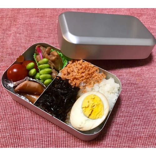 HOSHIMARU aluminum lunch box with rounded corners