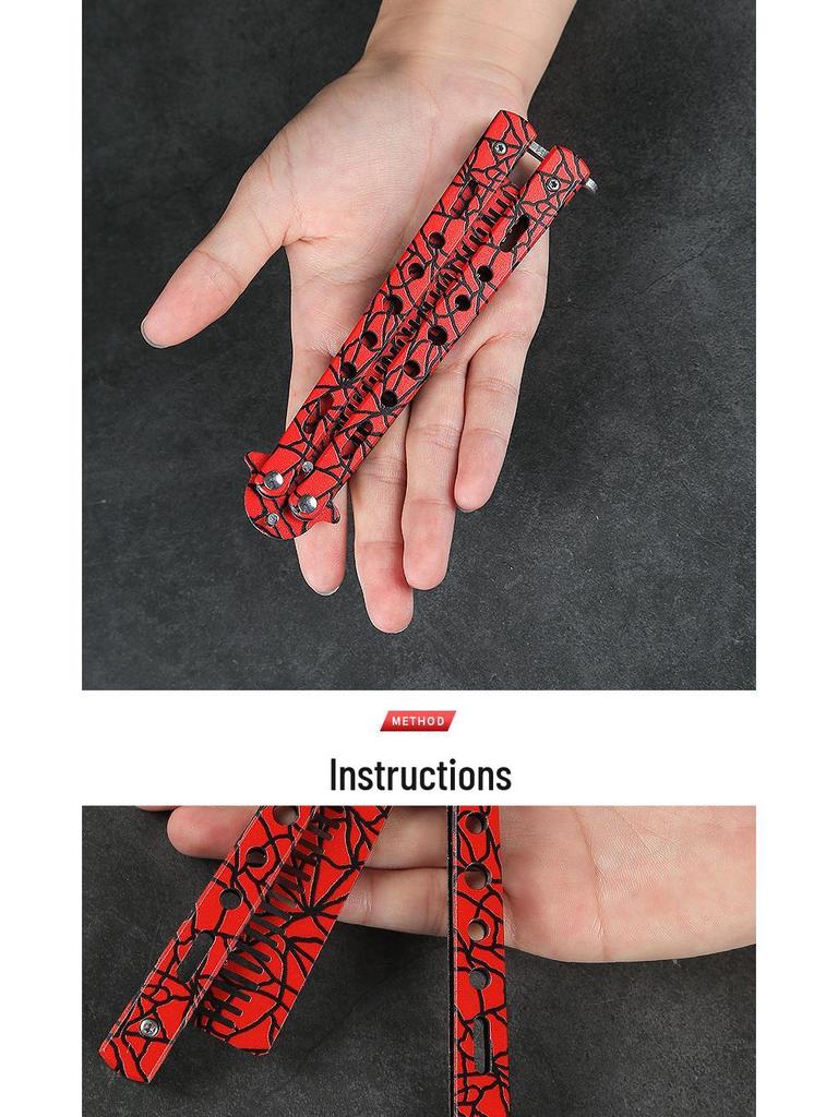 3D Folding Unsharpened Butterfly Practice Comb for Outdoor Training