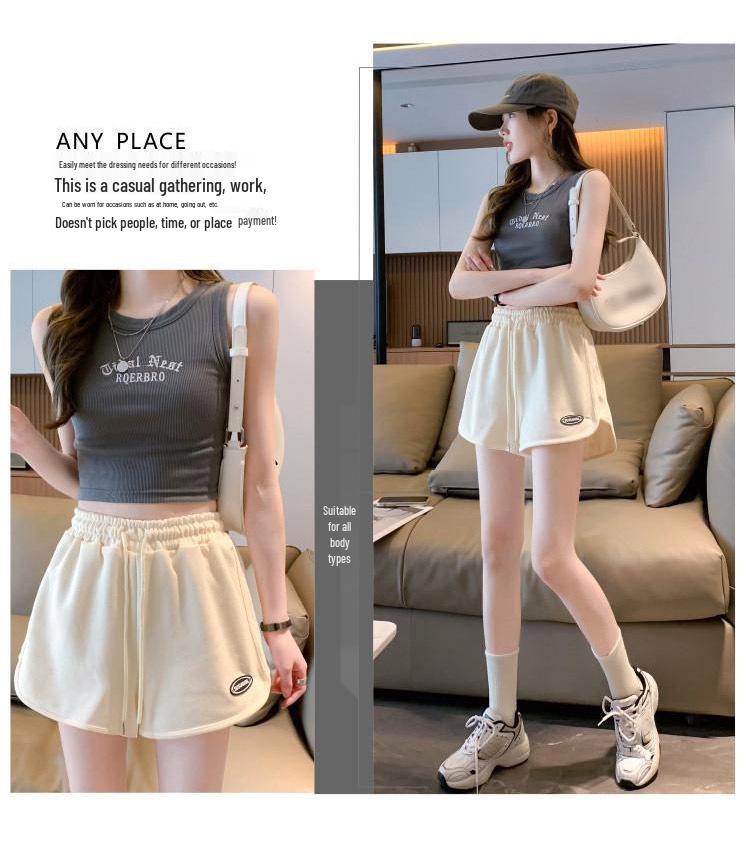 2023 Korean Style Women's High Waist Wide Leg Shorts: Versatile Summer Casual Hot Pants