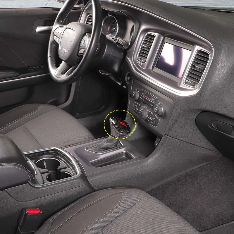 Car Gear Shift Panel Cover For Dodge Charger Gear Lever Protective Sticker For Dodge Challenger 2015 Up for Durango 2018 Up ABS Accessories