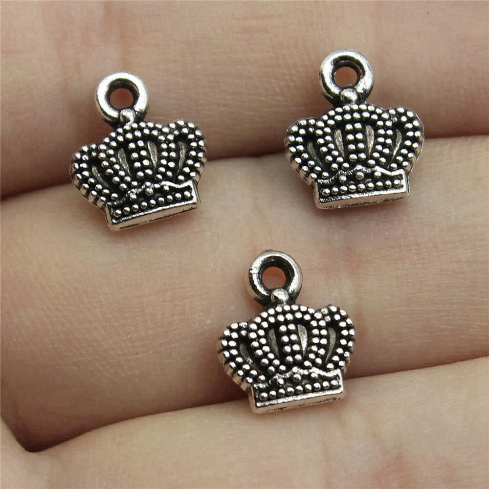 Charms Crown Pendants Minimalist Jewelry Components QC035