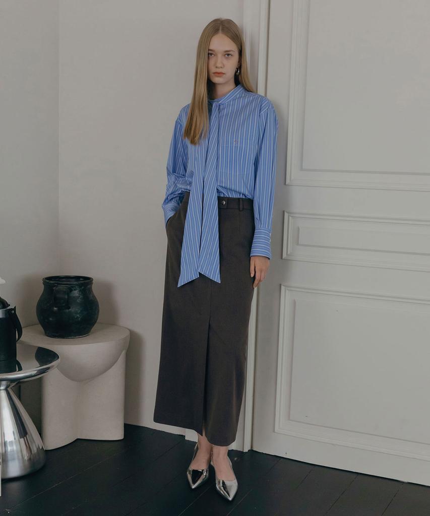 Illoje Lux Long Skirt (Gray)