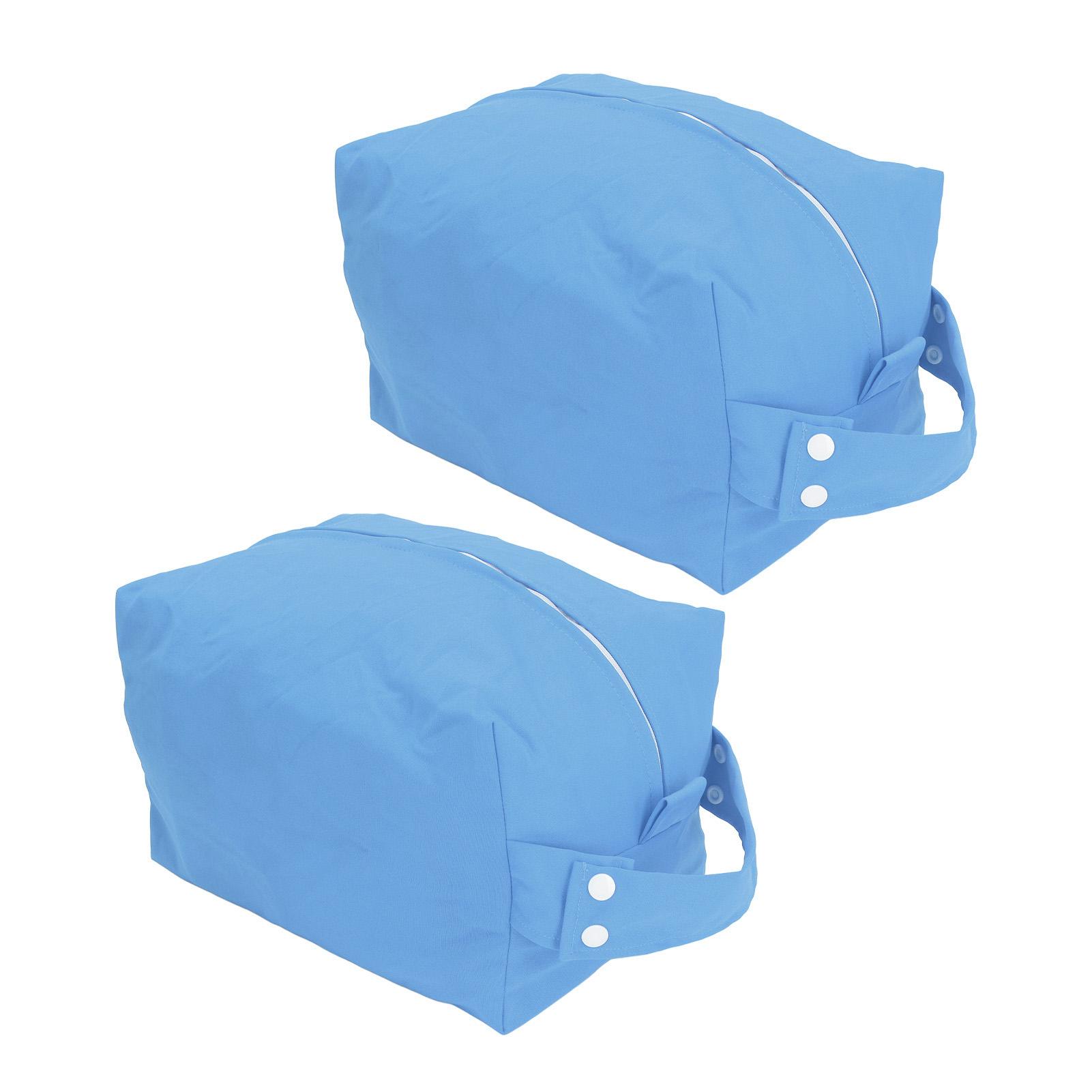 

2Pcs Diaper Bag Snap Design Waterproof Reusable Toiletry Bag Diaper Pouch Storage Organizer for 110cm / 43.3in