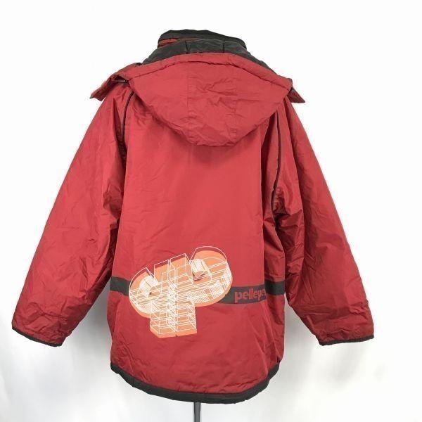 Pelle Pelle Waterproof Nylon Padded Blouson Outer Jacket Parka Men's XL Red Mark Buchanan(USED)