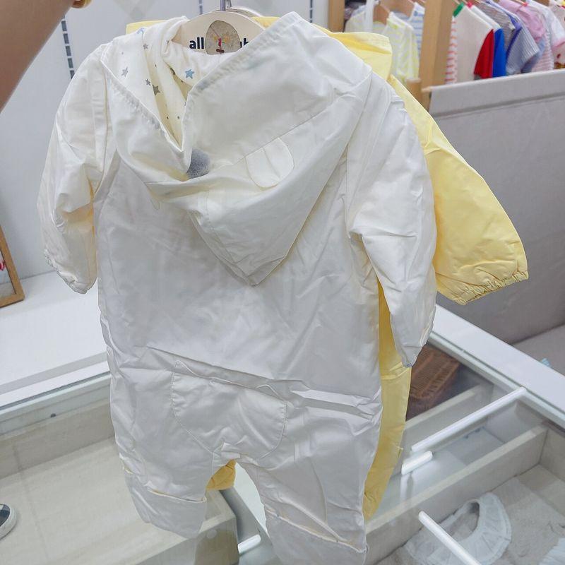 Korean Spring and Autumn Cotton Cap Outwear Children's Jumpsuits