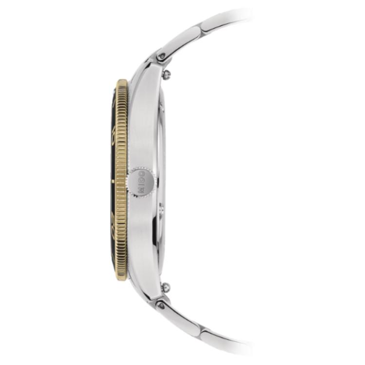 MIDO Navigator Series Wave Watch Automatic Mechanical Movement 200 Stainless Steel Case Stainless Steel Stainless Steel Strap M026.907.21.021.00