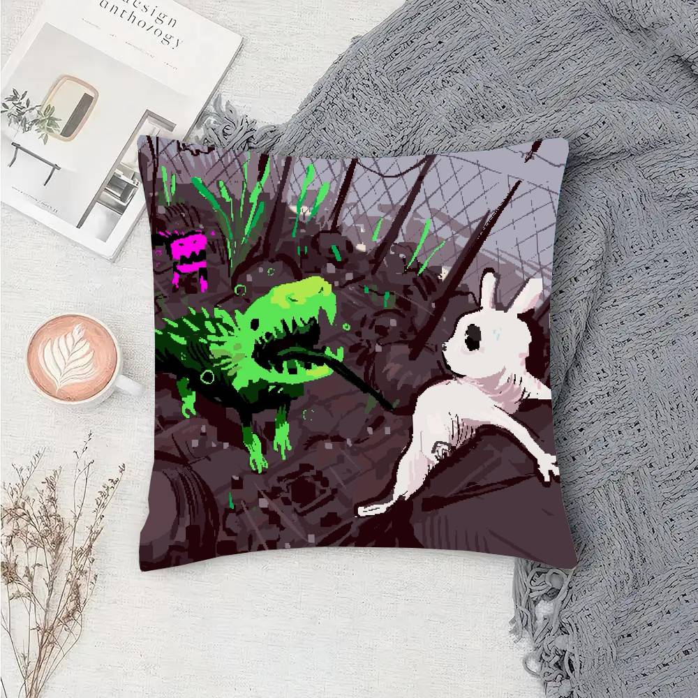 Hot Video Game R-Rain World Pillow Case Fashion Square Pillowcase Bedroom Sofa Room Ins Decoration Leisure