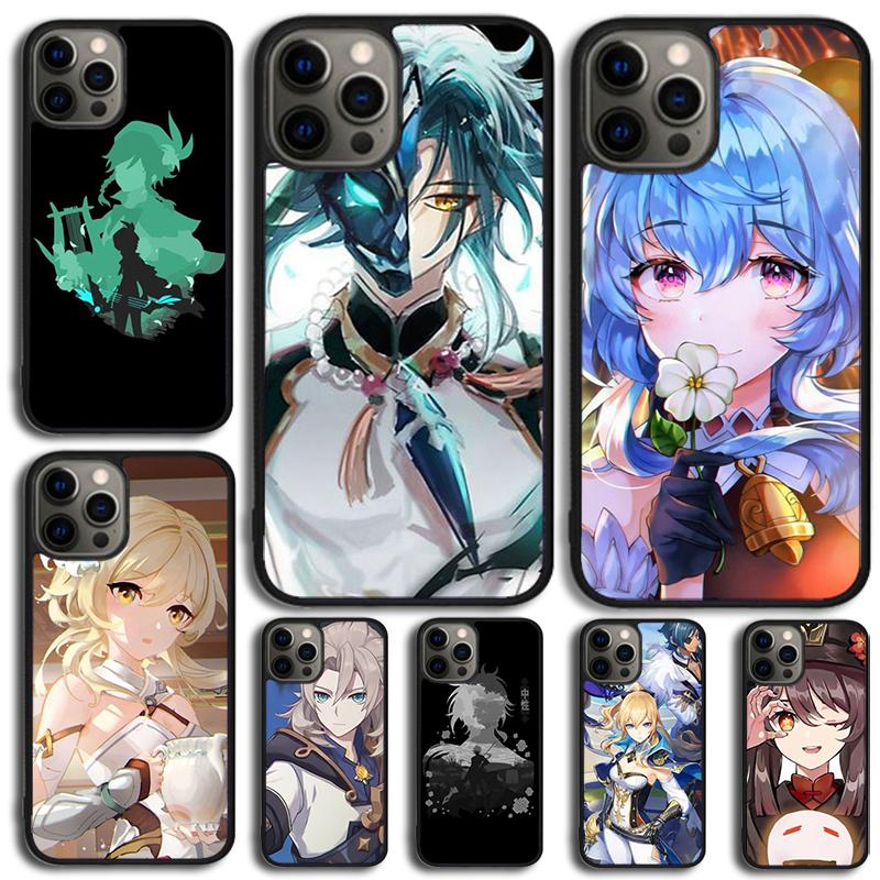 Genshin Impact Soft Phone Case For iPhone 17 Air 15 16e 14 13 Pro Max Coque 12 11 Pro Max PLUS Cover