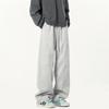 Retro Trendy Brand Scimitar Casual Sweatpants Men's Spring and Autumn Design Sense Straight-leg Pants High Street Loose Couple Wide-leg Pants