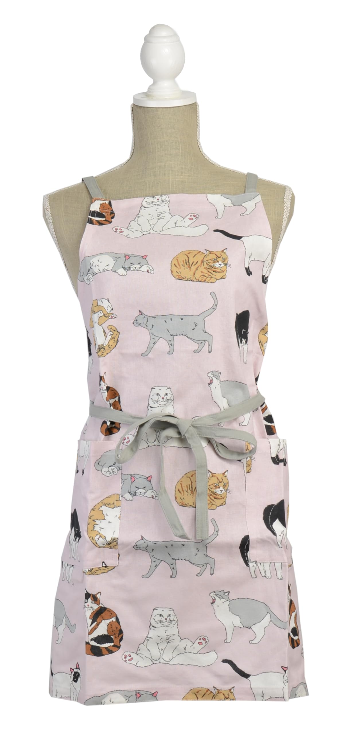 

Friends Hill Short Apron Cat Feeling Pink