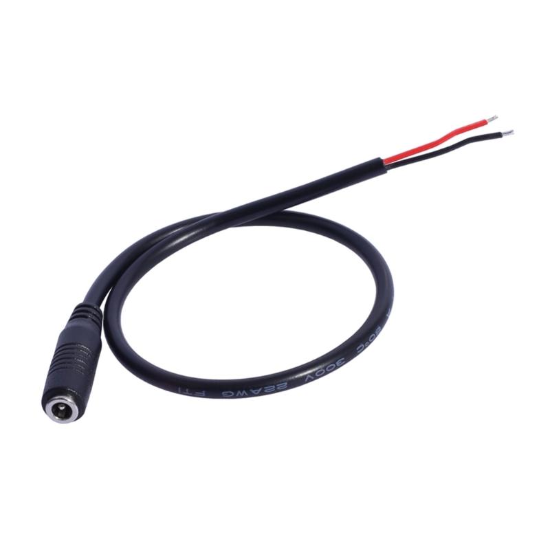 DC5V Power Connectors Cables 3.5mm x 1.35mm Barrels Female Plug for High Power Equipment