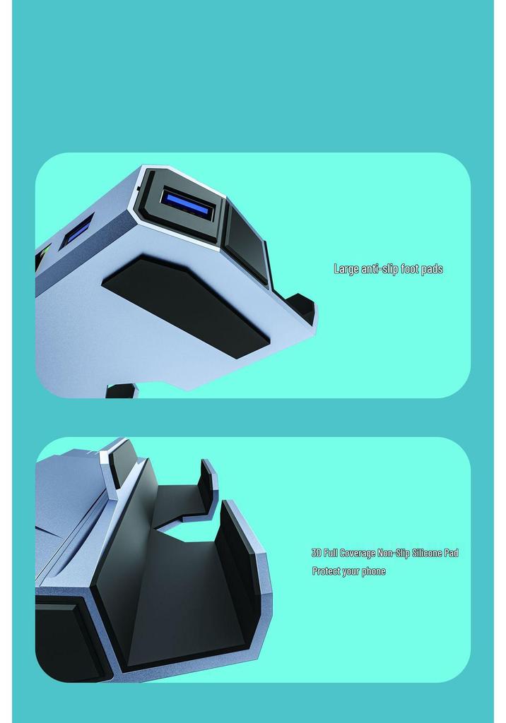 Type-C 6-in-1 Game Console Expansion Dock: HDMI 4K, Gigabit Ethernet, Steam-Compatible Multifunctional Base