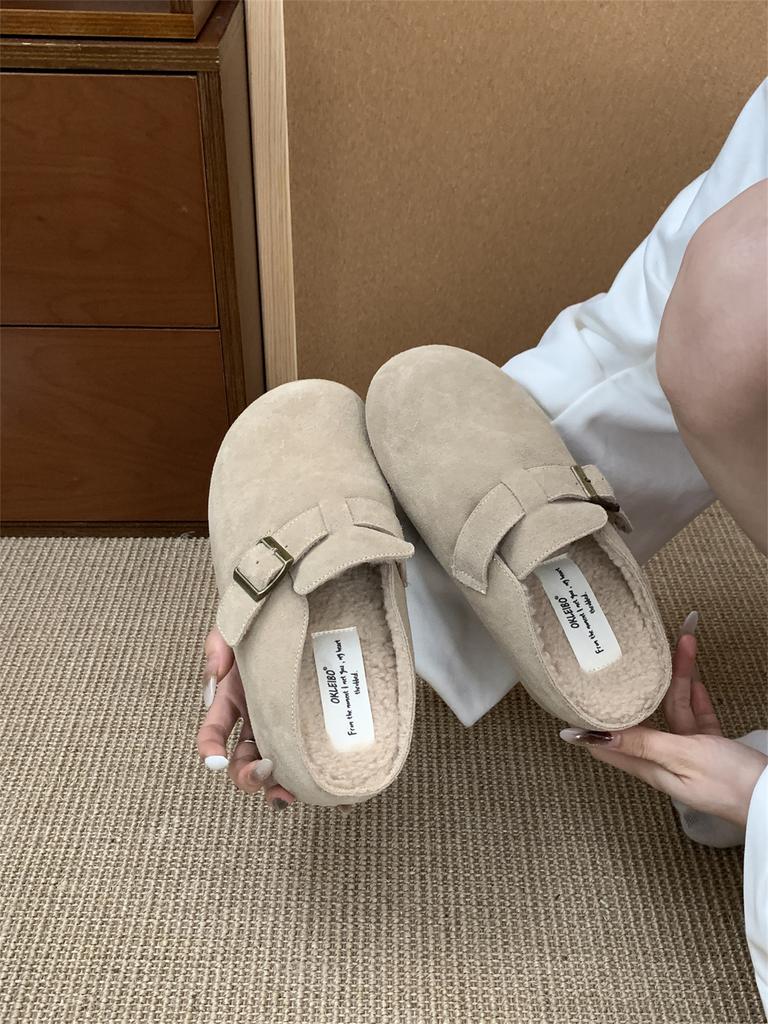 The inner height is increased by 7cm, and the inner height is increased. Cowhide version! Thick-soled Birkenstock shoes for women's autumn 