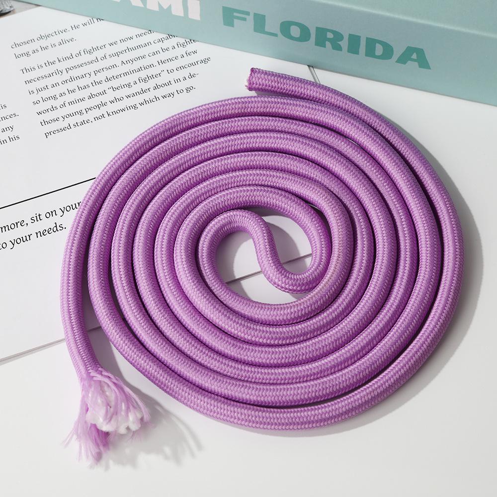 7MM Wear-Resistant Color Polyester Core-Spun Chinese Knot Braiding Rope for Handmade DIY Bag and Hanging Rope Projects.