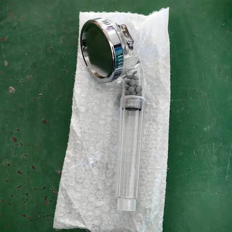 New Link 3 Functions High Pressure SPA Shower Head Water Saving Handheld Rainfall Bathroom Accessory Anion Filter Shower Shower Head B