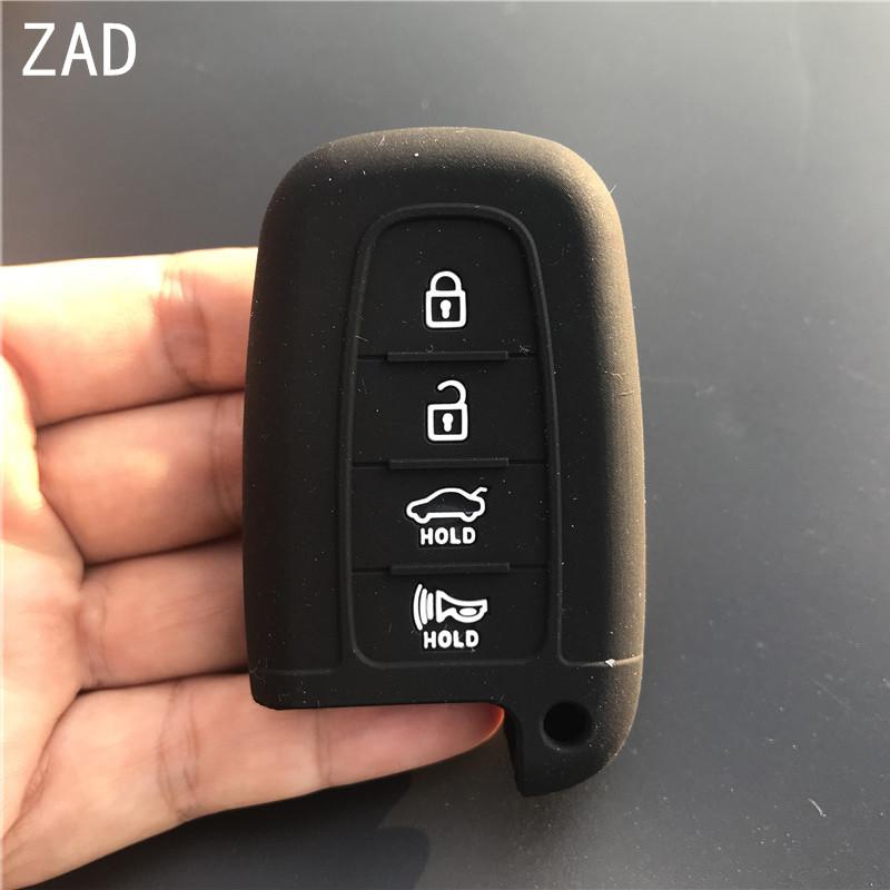 4 Buttons Silicone Car Key Fob Cover Case Holder Protector Shell  for Hyundai Sonata 2012 for KIA Sorento Sedona Sportage