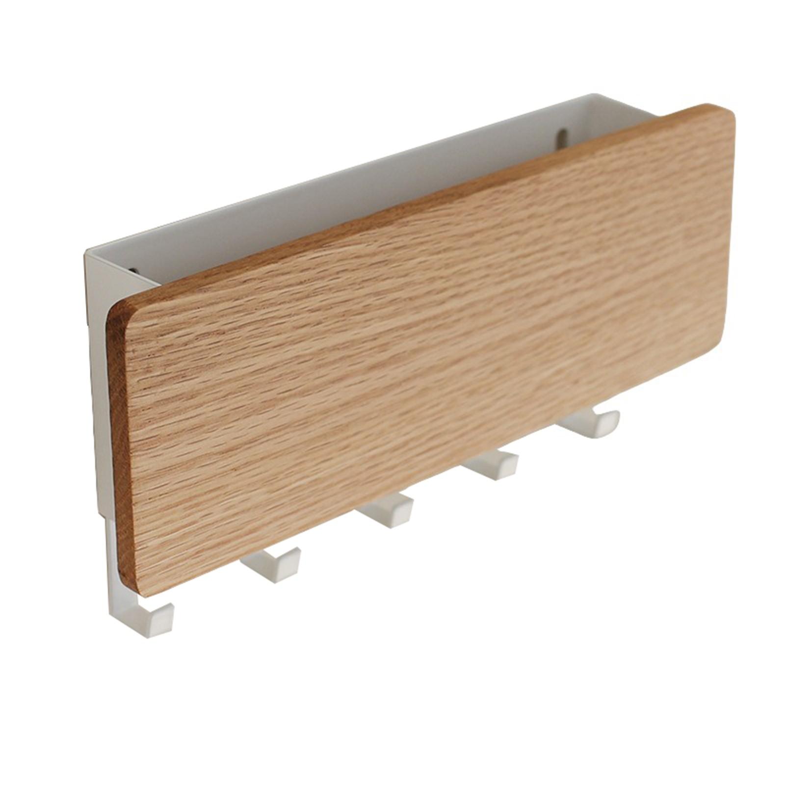 

Punch Free Hook Key Hanger Behind Entrance Door Mask Umbrella Remote Control Storage Box Wall Mounted Storage One Size