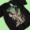 Dr Stone T-Shirt Senku Ishigami Tshirt Ryusui Tee Asagiri Seiyuu Anime Shirt