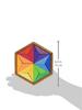 Grimm's Small Complementary Color Star - Little Wooden Creative Puzzle in Storage Tray