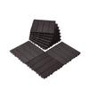Verriegelbare Terrassendielen, 10er-Pack, 30x30 cm, 0,9 m². ft Kunststoff Wasserdicht Außenboden Ganzjahresnutzung