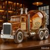 Glas-Dekanter in LKW-Form, 350 ml, versiegelte leere Likörflasche zur Aufbewahrung von Whiskey, Wodka, Wein