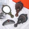 Hand-held Princess Make Up Mirror Vintage Folding Cosmetic Mirror Vanity Mirror Wedding Decor