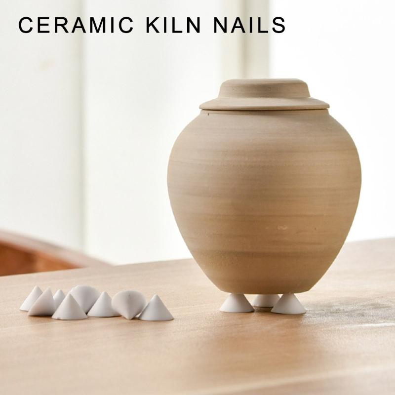 10/50/100 Sztuk Ceramiczne Gwoździe 15mm Pin Podporowy z Gliny Ceramicznej Do Rzemiosła Ceramicznego Akcesoria do Glazurowania Ceramicznego