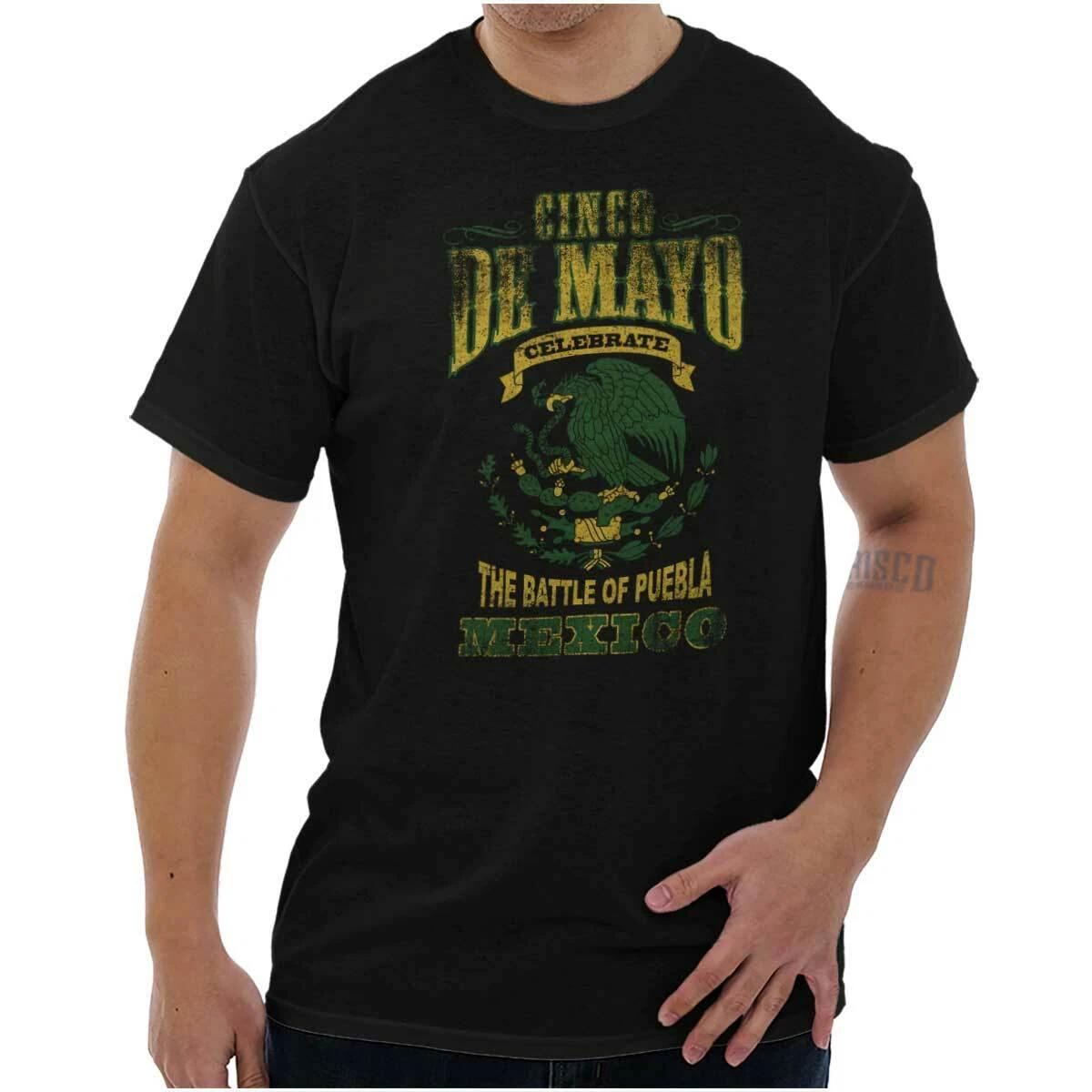 Cinco De Mayo Mexico Flag Battle Of Puebla Womens or Mens Crewneck T Shirt Tee XL