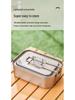 Multi-Functional Titanium Lunch Box with Handle for Outdoor Cooking