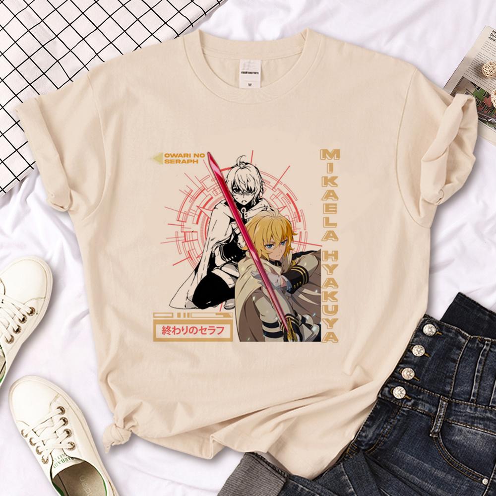 Seraph of the End t shirt men summer graphic streetwear t shirt boy designer 2000s clothes