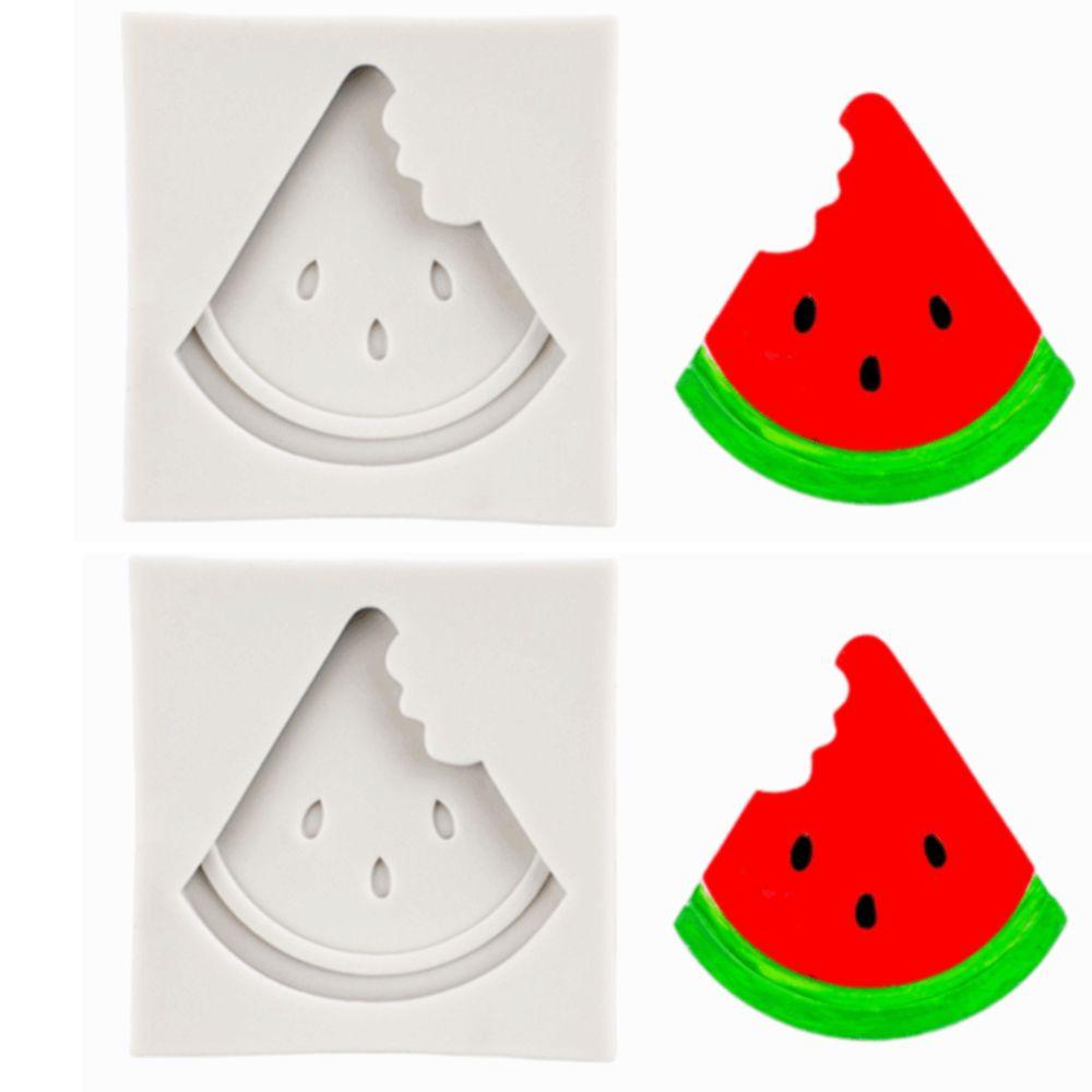Washable Silicone Mould Watermelon Slice Fruit Silicone Mold Dessert Mould  Fondant Cake Decorating
