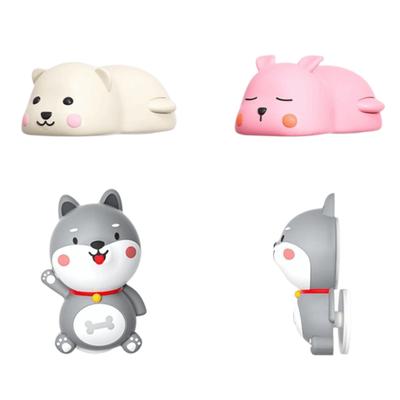 Silicone Door Stopper Windproof Function Automatic Closing Prevention Anti Pinch Guard Cartoon Animal Hand Buffer