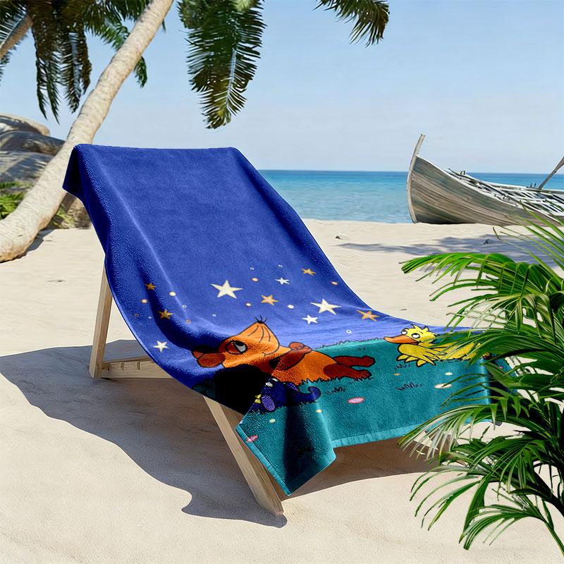 Die Maus Beach Towel, Large Soft Quick Dry Towel for Beach Camping Swimming