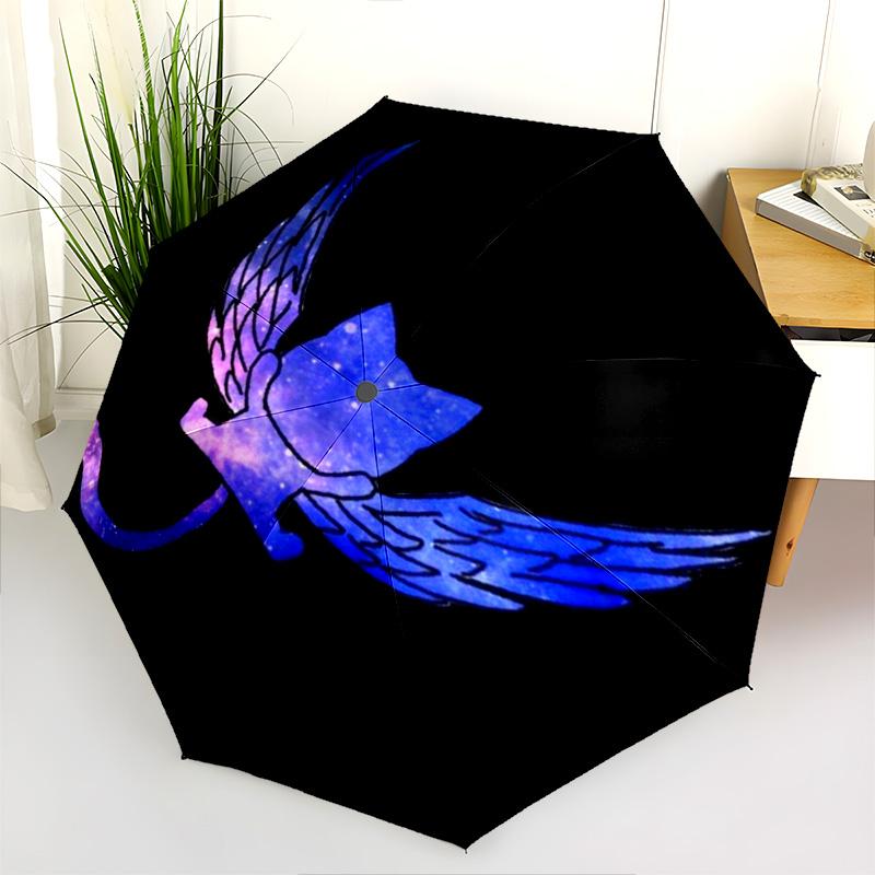 Fairy Tail Years Quest Folding Umbrella Suitable For All Seasons Portable Travel Light Umbrella