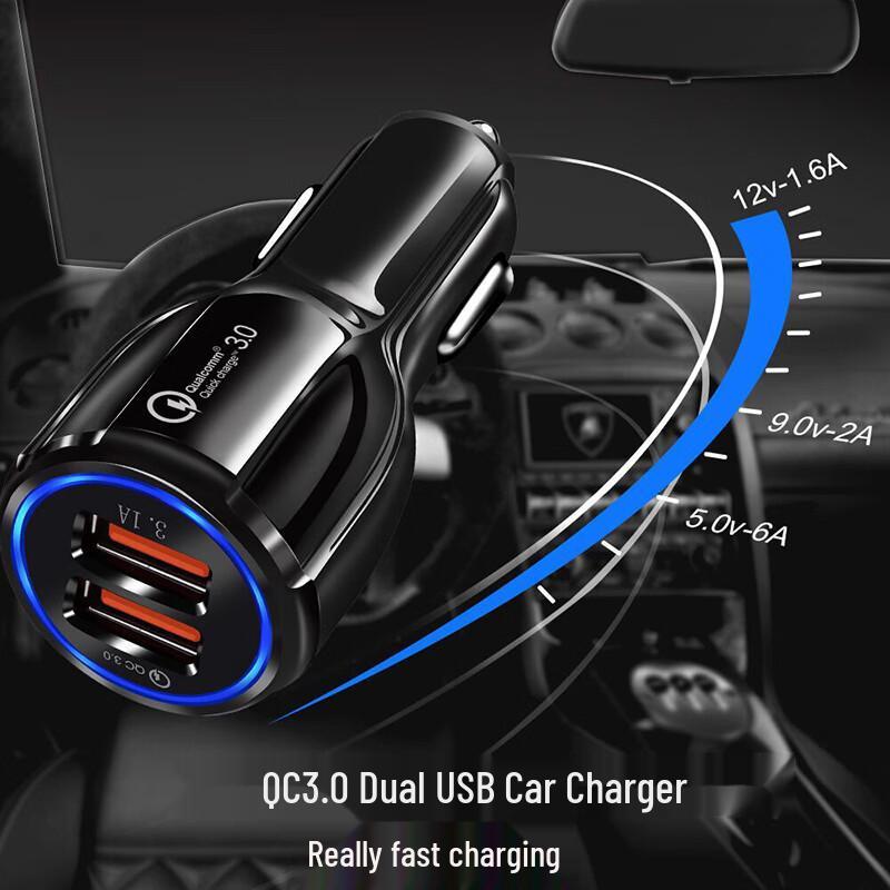 DGALEN QC3.0 Dual USB Car Charger