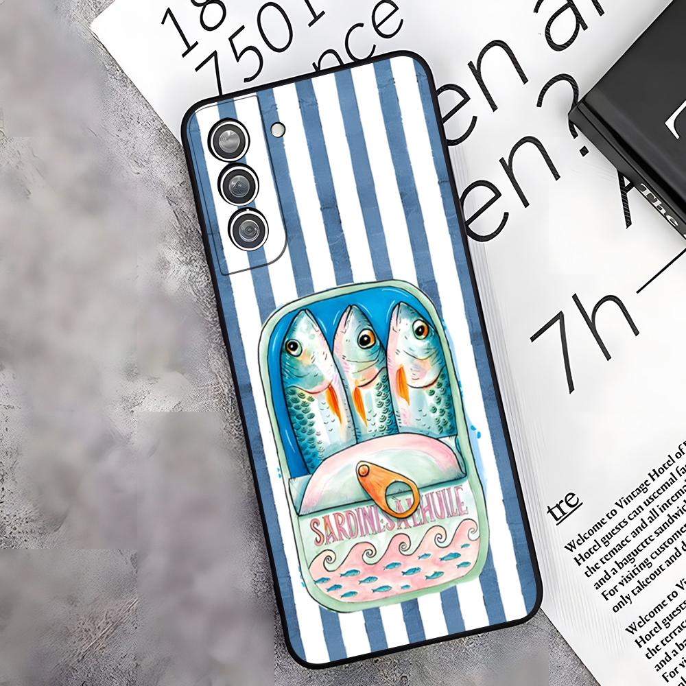 Fish Funny Sardines Phone Case For Samsung S26 S25 Edge S24 S23 S22 S21 S20 Ultra Plus Fe Galaxy A54 A53 A34 A25 A16 Cover