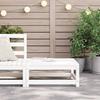 VidaXL Garden Footrest, Coffee Table, Stool, Outdoor Patio Backyard Terrace Furniture, White 70x70x30 Cm Wood 837936