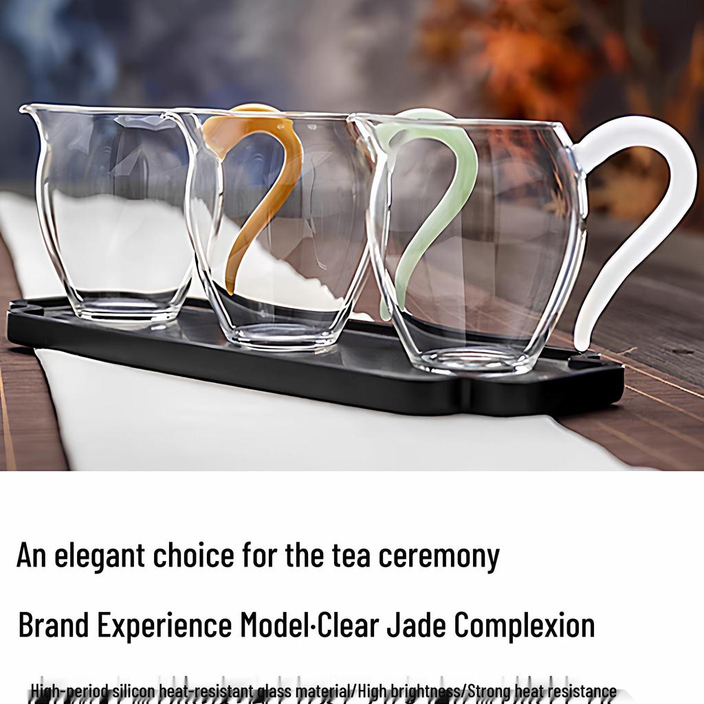 Qingyan Heat-Resistant High Borosilicate Glass Tea Set Cup