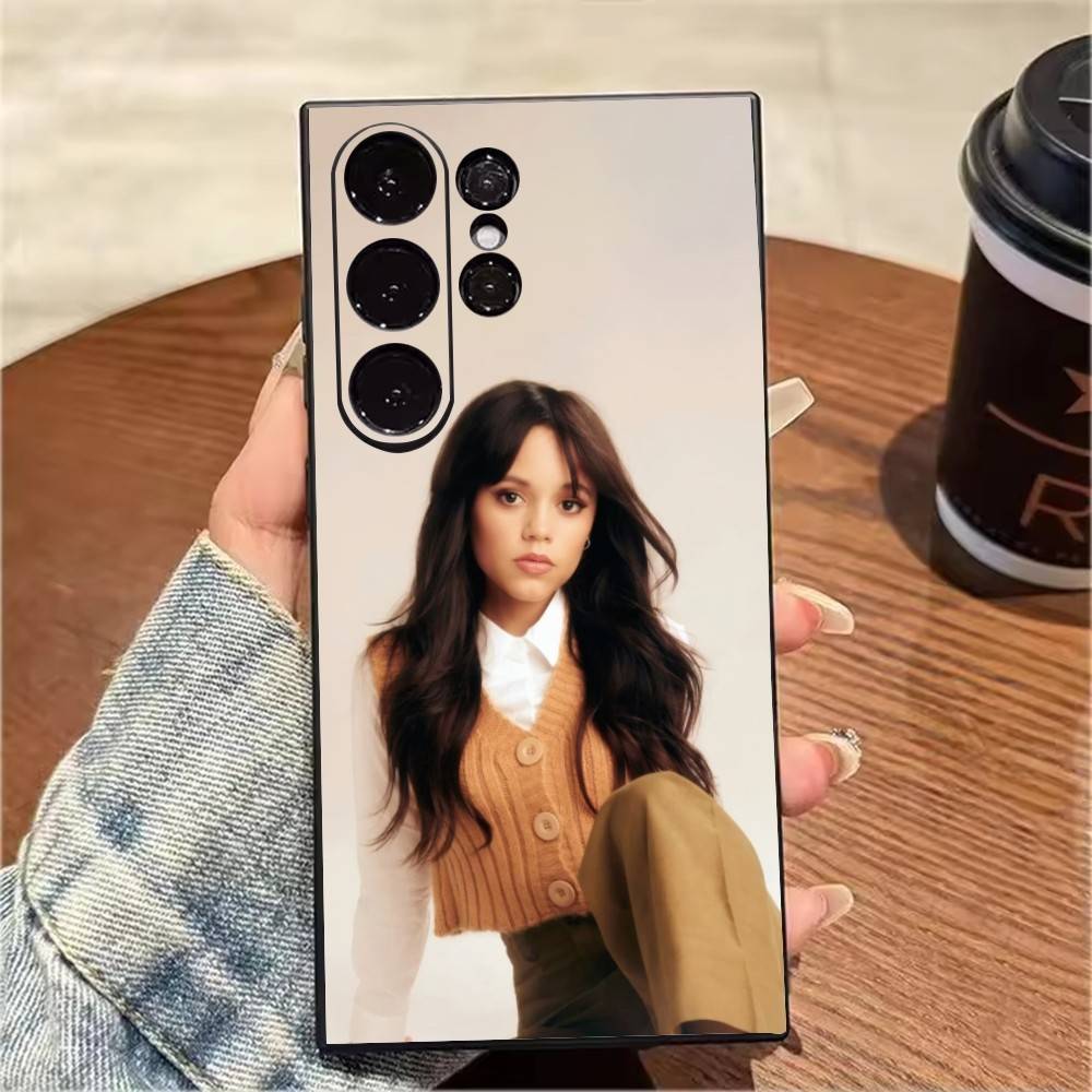 WED-J-Jenna O-Ortega HD-Druck Handyhülle Für Samsung S25,S24,S21,S22,S23,S20,Ultra,S26,Plus,Fe,Note,5G Schwarzes Cover
