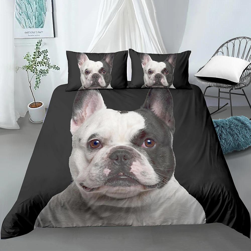 3D Hund Giraff Keps Påslakan Rolig Valp Barn Tonåringar Vuxen Kawaii Husdjur Djur Vit För Sovrumsdekorationer Queen King Size