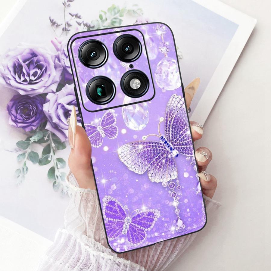 For Motorola Signature 6.8'' Case Cute Cat Cartoons Pattern Soft Silicone TPU Funda For MotoX70 Air Pro Signature Back Covers