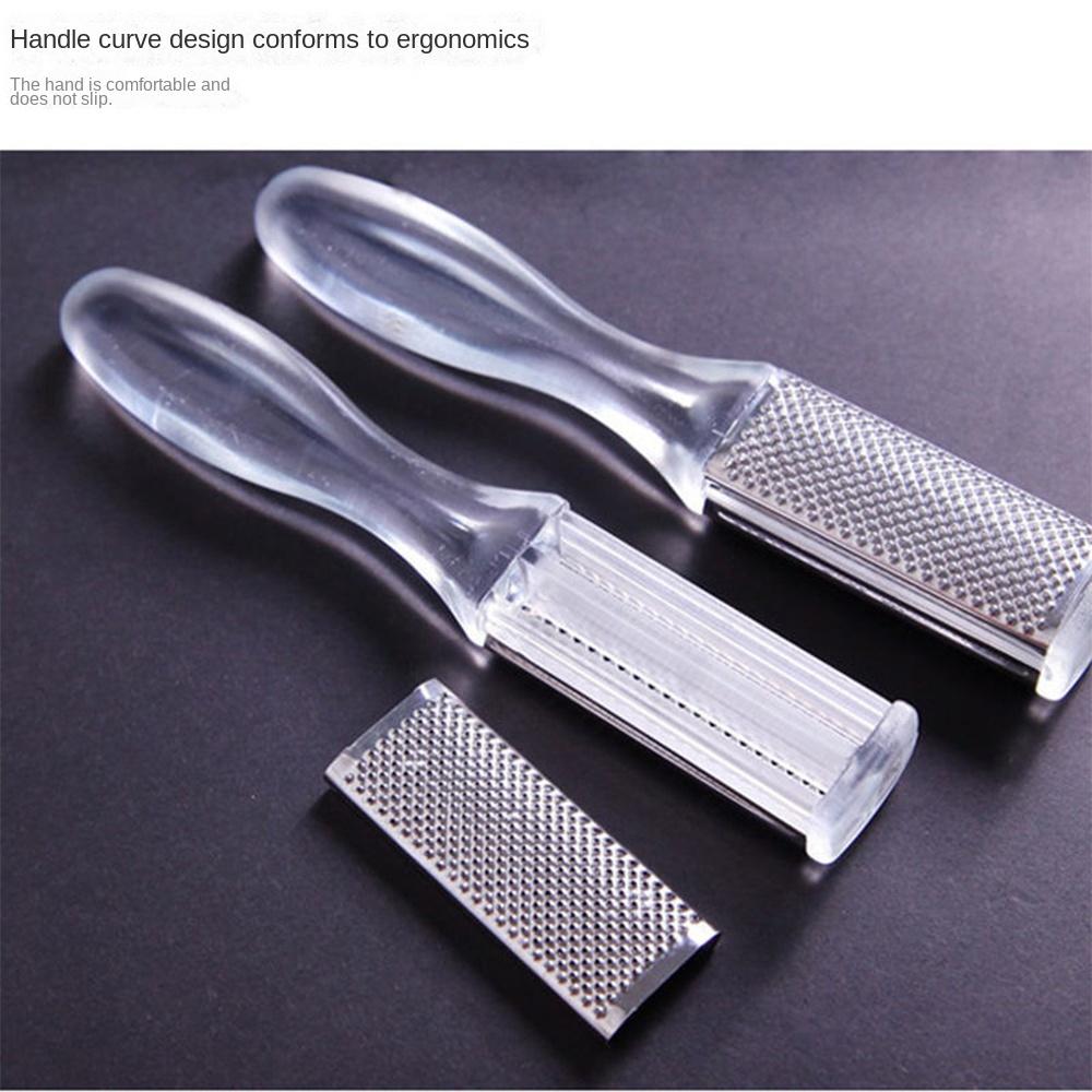 Silver Foot Rasp Stainless Steel Pedicure Tool New Foot Scrubber  for Feet