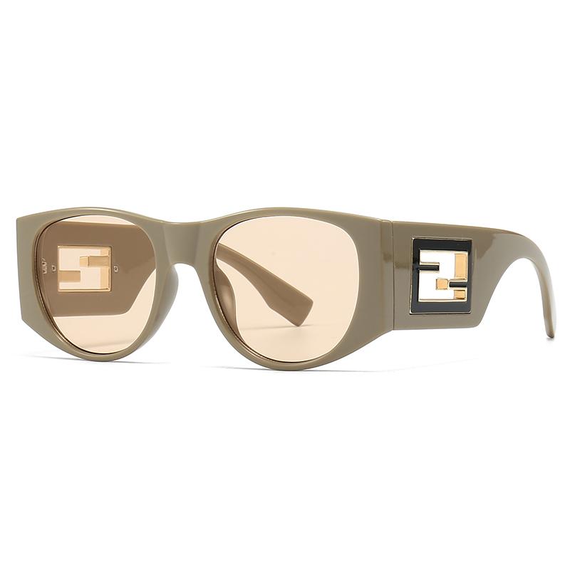 Modern Retro Cat Eye Sunglasses Scottish Pattern European American Street Photography Fashion Ins Cross Border